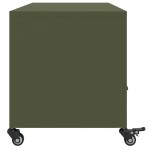 vidaXL Dulap TV, verde măsliniu, 100,5x39x43,5 cm, oțel vidaXL Dulap TV, verde măsliniu, 100,5x39x43,5 cm, oțel