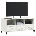 vidaXL Dulap TV, alb, 100,5x39x43,5 cm, oțel vidaXL Dulap TV, alb, 100,5x39x43,5 cm, oțel