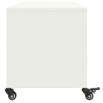 vidaXL Dulap TV, alb, 100,5x39x43,5 cm, oțel vidaXL Dulap TV, alb, 100,5x39x43,5 cm, oțel