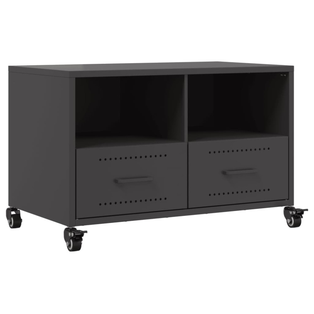 vidaXL Dulap TV, negru, 68x39x43,5 cm, oțel