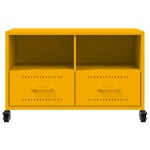 vidaXL Dulap TV, galben muștar, 68x39x43,5 cm, oțel