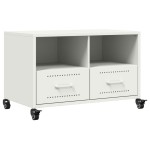 vidaXL Dulap TV, alb, 68x39x43,5 cm, oțel vidaXL Dulap TV, alb, 68x39x43,5 cm, oțel
