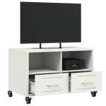vidaXL Dulap TV, alb, 68x39x43,5 cm, oțel vidaXL Dulap TV, alb, 68x39x43,5 cm, oțel