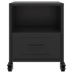 vidaXL Noptiere, 2 buc., negru, 36x39x43,5 cm, oțel vidaXL Noptiere, 2 buc., negru, 36x39x43,5 cm, oțel