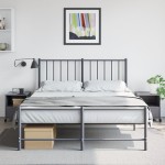 vidaXL Noptiere, 2 buc., antracit, 36x39x43,5 cm, oțel vidaXL Noptiere, 2 buc., antracit, 36x39x43,5 cm, oțel