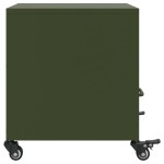 vidaXL Noptieră, verde olive, 36x39x43,5 cm, oțel vidaXL Noptieră, verde olive, 36x39x43,5 cm, oțel