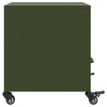 vidaXL Noptiere, 2 buc., verde olive, 36x39x43,5 cm, oțel vidaXL Noptiere, 2 buc., verde olive, 36x39x43,5 cm, oțel