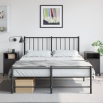 vidaXL Noptiere, 2 buc., negru, 36x39x59 cm, oțel vidaXL Noptiere, 2 buc., negru, 36x39x59 cm, oțel