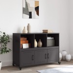 vidaXL Dulap, negru, 100,5x39x72 cm, oțel