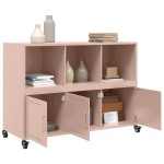 vidaXL Dulap, roz, 100,5x39x72 cm, oțel vidaXL Dulap, roz, 100,5x39x72 cm, oțel