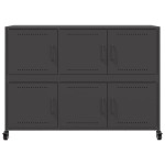 vidaXL Dulap, negru, 100,5x39x72 cm, oțel