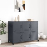 vidaXL Dulap, antracit, 100,5x39x72 cm, oțel