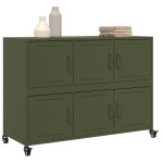 vidaXL Dulap, verde măsliniu, 100,5x39x72 cm, oțel