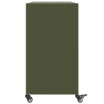 vidaXL Dulap, verde măsliniu, 100,5x39x72 cm, oțel