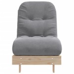 vidaXL Canapea futon cu saltea, 60x206x11 cm, lemn masiv de pin vidaXL Canapea futon cu saltea, 60x206x11 cm, lemn masiv de pin