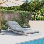 vidaXL Canapea futon cu saltea, alb, 60x206x11 cm, lemn masiv de pin vidaXL Canapea futon cu saltea, alb, 60x206x11 cm, lemn masiv de pin