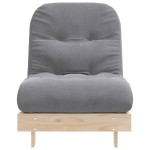 vidaXL Canapea futon cu saltea, 70x206x11 cm, lemn masiv de pin vidaXL Canapea futon cu saltea, 70x206x11 cm, lemn masiv de pin