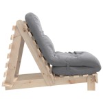 vidaXL Canapea futon cu saltea, 70x206x11 cm, lemn masiv de pin vidaXL Canapea futon cu saltea, 70x206x11 cm, lemn masiv de pin