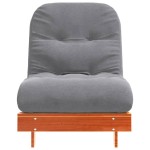 vidaXL Canapea futon cu saltea, maro, 70x206x11 cm, lemn masiv de pin vidaXL Canapea futon cu saltea, maro, 70x206x11 cm, lemn masiv de pin