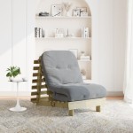 vidaXL Canapea futon cu saltea, 70x206x11 cm, lemn de pin tratat vidaXL Canapea futon cu saltea, 70x206x11 cm, lemn de pin tratat