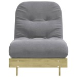 vidaXL Canapea futon cu saltea, 70x206x11 cm, lemn de pin tratat vidaXL Canapea futon cu saltea, 70x206x11 cm, lemn de pin tratat