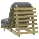 vidaXL Canapea futon cu saltea, 70x206x11 cm, lemn de pin tratat vidaXL Canapea futon cu saltea, 70x206x11 cm, lemn de pin tratat