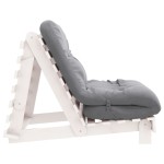 vidaXL Canapea futon cu saltea, alb, 80x206x11 cm, lemn masiv de pin vidaXL Canapea futon cu saltea, alb, 80x206x11 cm, lemn masiv de pin