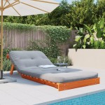 vidaXL Canapea futon cu saltea, maro, 80x206x11 cm, lemn masiv de pin vidaXL Canapea futon cu saltea, maro, 80x206x11 cm, lemn masiv de pin