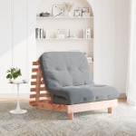 vidaXL Canapea futon cu saltea, 80x206x11 cm, lemn masiv douglas vidaXL Canapea futon cu saltea, 80x206x11 cm, lemn masiv douglas