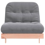 vidaXL Canapea futon cu saltea, 80x206x11 cm, lemn masiv douglas vidaXL Canapea futon cu saltea, 80x206x11 cm, lemn masiv douglas