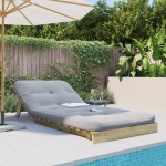 vidaXL Canapea futon cu saltea, 90x206x11 cm, lemn de pin tratat vidaXL Canapea futon cu saltea, 90x206x11 cm, lemn de pin tratat
