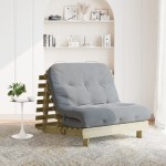 vidaXL Canapea futon cu saltea, 100x206x11 cm, lemn de pin tratat vidaXL Canapea futon cu saltea, 100x206x11 cm, lemn de pin tratat