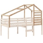 vidaXL Acoperiș Pat Copii 188x82x113 cm Lemn Mass Pin vidaXL Acoperiș Pat Copii 188x82x113 cm Lemn Mass Pin