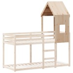 vidaXL Acoperiș Pat Copii 60x89x134,5 cm Lemn Mass Pin vidaXL Acoperiș Pat Copii 60x89x134,5 cm Lemn Mass Pin