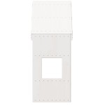 vidaXL Acoperiș Pat Copii, alb, 55x99x139,5 cm Lemn Mass Pin