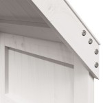 vidaXL Acoperiș Pat Copii, alb, 55x99x139,5 cm Lemn Mass Pin