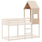 vidaXL Acoperiș Pat Copii 55x84x132 cm Lemn Mass Pin vidaXL Acoperiș Pat Copii 55x84x132 cm Lemn Mass Pin