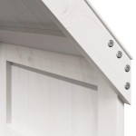 vidaXL Acoperiș pat de copii, alb, 55x84x132 cm, lemn masiv de pin vidaXL Acoperiș pat de copii, alb, 55x84x132 cm, lemn masiv de pin