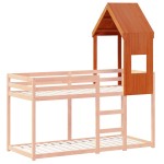 vidaXL Acoperiș Pat Copii, maro, 55x84x132 cm Lemn Mass Pin vidaXL Acoperiș Pat Copii, maro, 55x84x132 cm Lemn Mass Pin