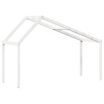 vidaXL Acoperiș Pat Copii, alb, 213x95,5x144,5 cm Lemn Mass Pin vidaXL Acoperiș Pat Copii, alb, 213x95,5x144,5 cm Lemn Mass Pin