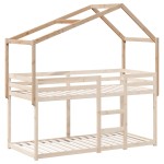 vidaXL Acoperiș Pat Copii 213x85,5x144,5 cm Lemn Mass Pin vidaXL Acoperiș Pat Copii 213x85,5x144,5 cm Lemn Mass Pin
