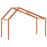 vidaXL Acoperiș Pat Copii, maro, 213x85,5x144,5 cm Lemn Mass Pin