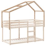 vidaXL Acoperiș Pat Copii 203x95,5x142 cm Lemn Mass Pin vidaXL Acoperiș Pat Copii 203x95,5x142 cm Lemn Mass Pin