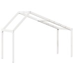 vidaXL Acoperiș Pat Copii, alb, 203x95,5x142 cm Lemn Mass Pin vidaXL Acoperiș Pat Copii, alb, 203x95,5x142 cm Lemn Mass Pin