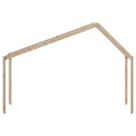 vidaXL Acoperiș pat de copii, 203x80,5x142 cm, lemn masiv de pin vidaXL Acoperiș pat de copii, 203x80,5x142 cm, lemn masiv de pin