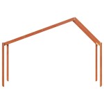 vidaXL Acoperiș pat de copii, maro, 203x80,5x142 cm, lemn masiv pin vidaXL Acoperiș pat de copii, maro, 203x80,5x142 cm, lemn masiv pin