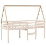 vidaXL Acoperiș pat de copii, 209x95,5x88 cm, lemn masiv de pin vidaXL Acoperiș pat de copii, 209x95,5x88 cm, lemn masiv de pin