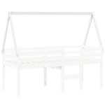 vidaXL Acoperiș Pat Copii, alb, 209x95,5x88 cm Lemn Mass Pin vidaXL Acoperiș Pat Copii, alb, 209x95,5x88 cm Lemn Mass Pin