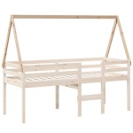 vidaXL Acoperiș pat de copii, 209x85,5x88 cm, lemn masiv de pin