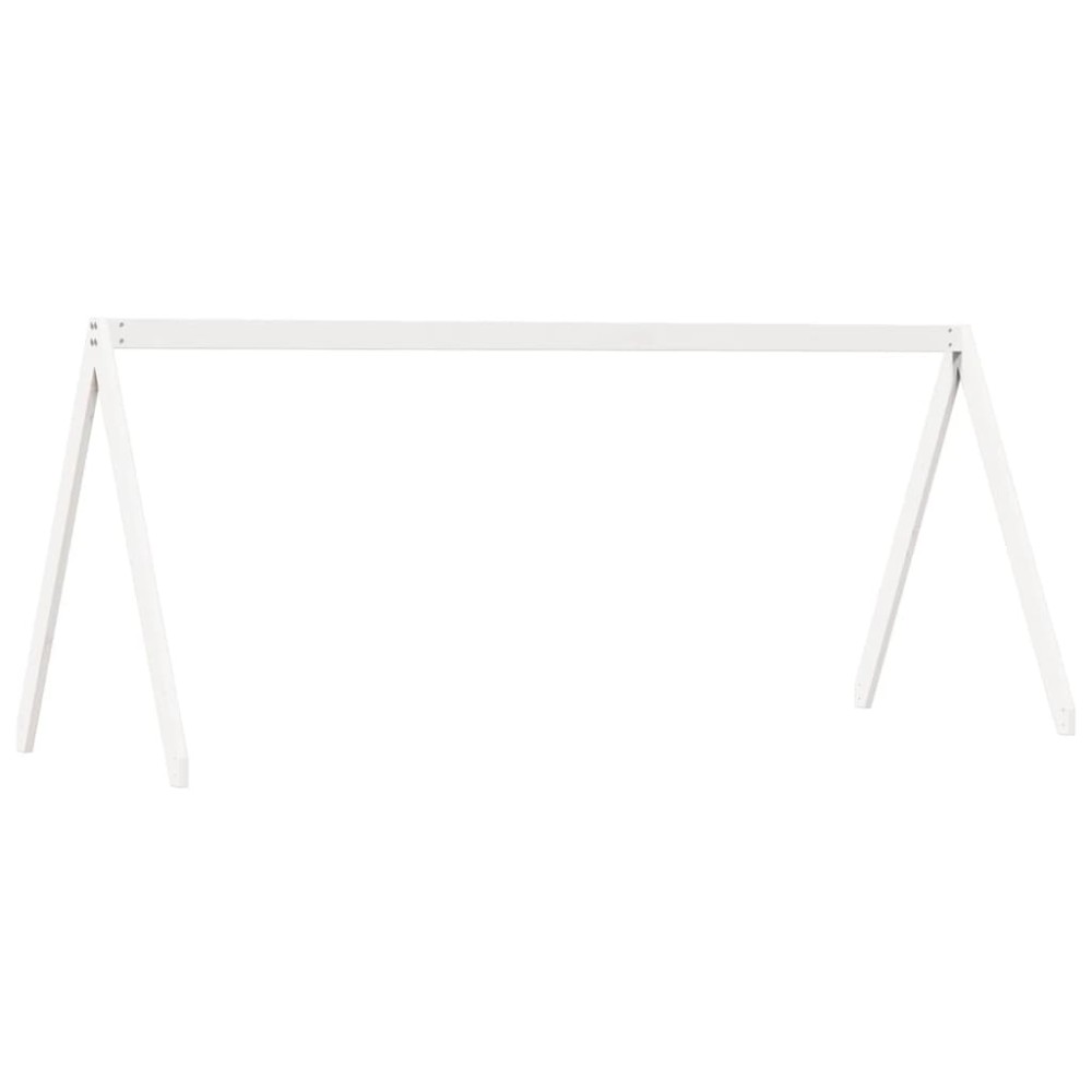 vidaXL Acoperiș Pat Copii, alb, 209x85,5x88 cm Lemn Mass Pin